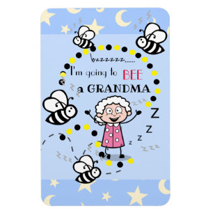 Ímã Vou ser uma vovó azul