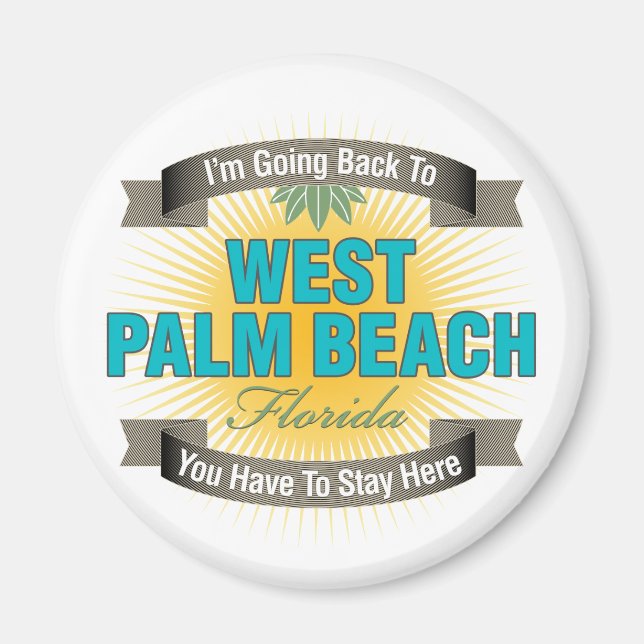 Imã Vou voltar a (West Palm Beach) (Frente)