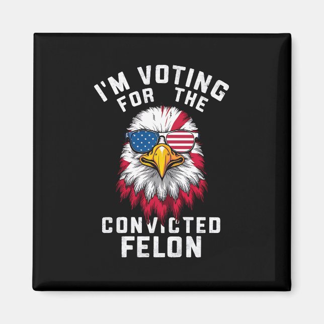 Imã Vou Votar pelo condenado Felon Funny Pro Trump (Frente)