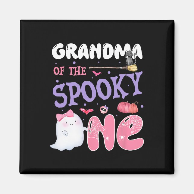 Imã Vovó De Halloween De Um primeiro aniversario Spook (Frente)