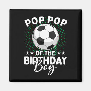 Imã Vovô do Menino de Aniversário do Jogador de Futebo