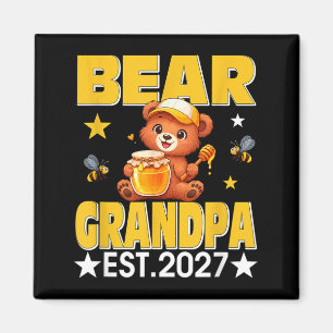 Imã Vovô Est 2027 Gravata Borboleta Floral Urso Dia da