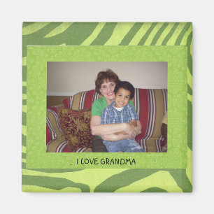 Imã Vovó: "I Love Grandma" Photo FrameTemplate