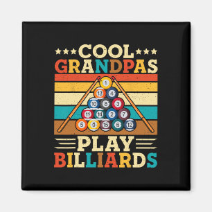Imã Vovô legal Tocar Bilhares Retro Snooker Piscina Pl