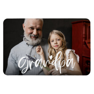 Ímã Vovô Love Script Personalizado Gift Foto