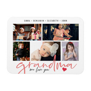 Ímã Vovó, Nós Te Amo A Colagem De Fotos Moderna