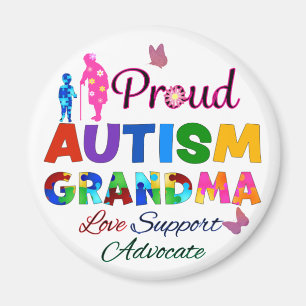 Imã Vovó Orgulhosa Autismo