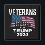 Imã Vovô pai Veteranos Para Trump 2024 American Flag<br><div class="desc">Vovô pai Veteranos Para Trump 2024 American Flag</div>