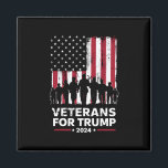 Imã Vovô pai Veteranos Para Trump 2024 American Flag<br><div class="desc">Vovô pai Veteranos Para Trump 2024 American Flag</div>