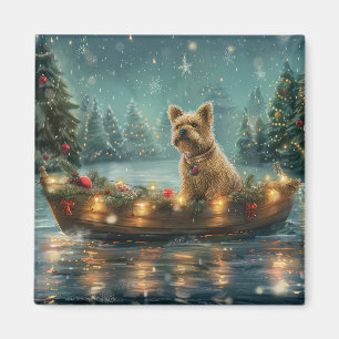 Imã Voyage festiva do Cairn Terrier Christmas