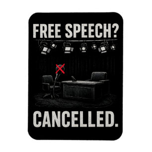 Ímã Voz Livre Cancelada Protesto