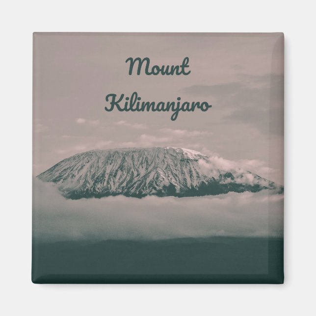 Imã Vulcão de Neve Monte Kilimanjaro na Tanzânia Áfric (Frente)