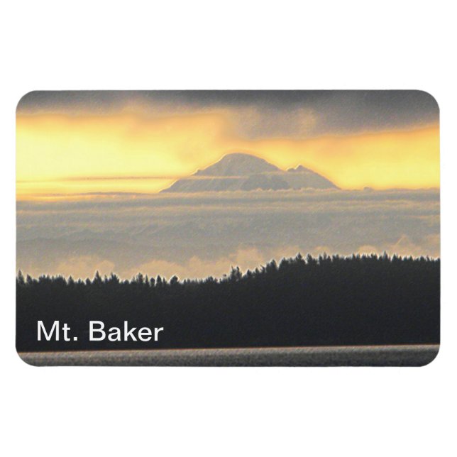 Ímã Vulcão do Mt. Baker (Horizontal)