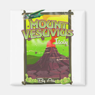 Imã vulcão italiano de desenho animado Monte Vesúvio