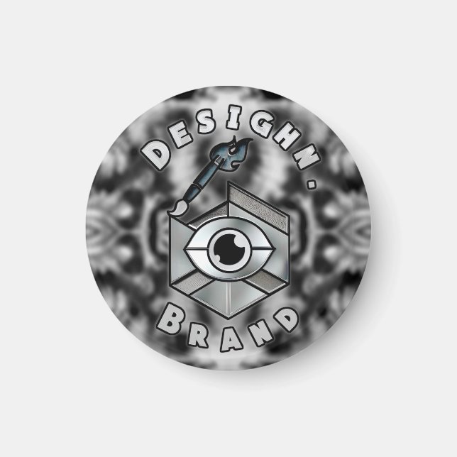Imã W4VE DESIGHN. | "Logotipo v2" Magnet (Frente)