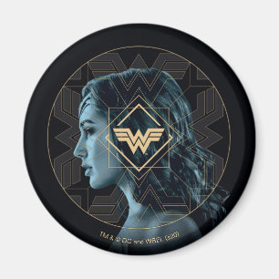 Imã W84  Logotipo Mulher Maravilha Retrato Padrão