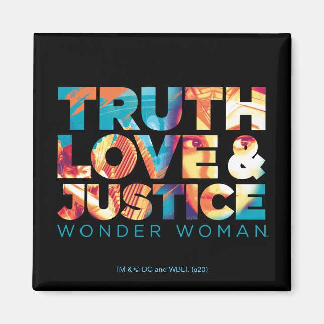 Imã W84 | Truth Love & Justice Wonder Cutout (Frente)
