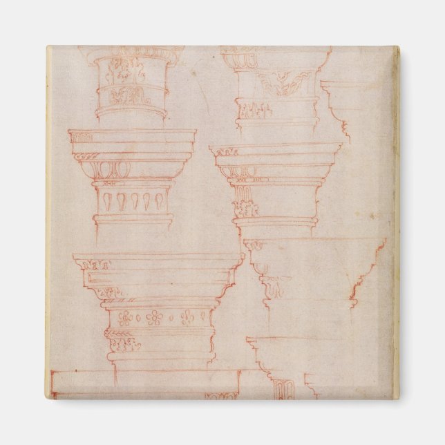 Imã W.18v Estudo das maiúsculas das colunas (Frente)