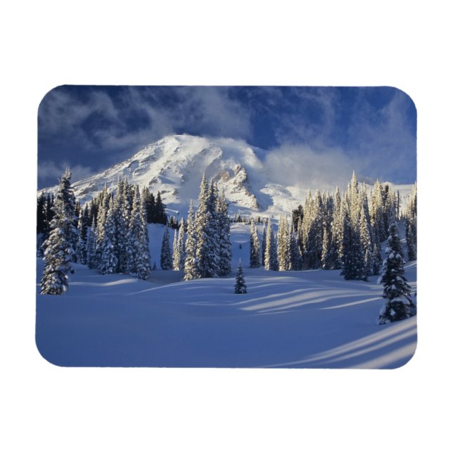 Ímã WA, Monte Rainier NP, Monte Rainier e Paraíso (Horizontal)