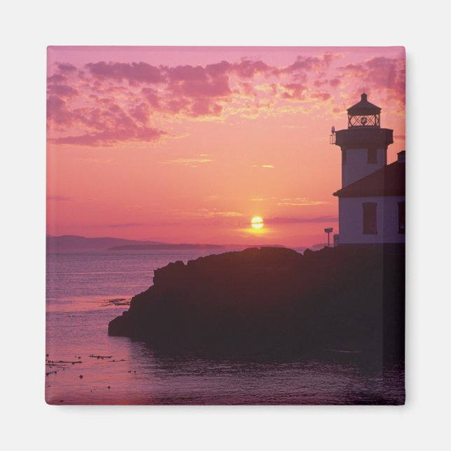 Imã WA, San Juan Island, Limão Kiln Lighthouse, 1919 (Frente)