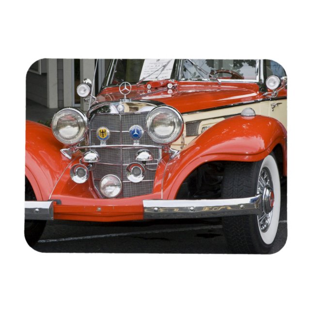 Ímã WA, Seattle, carro alemão clássico. 2 (Horizontal)