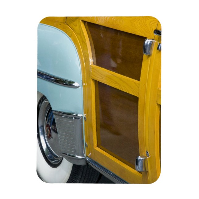 Ímã WA, Seattle, carro americano clássico. 2 (Vertical)