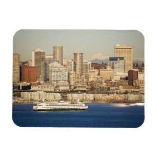 Ímã WA, Seattle, panorama de Seattle e Elliott Bay