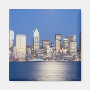 Imã WA, Seattle, panorama de Seattle e Elliott Bay, 2