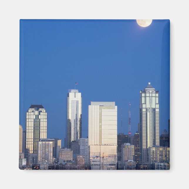 Imã WA, Seattle, Seattle Skyline e Elliott Bay 4 (Frente)