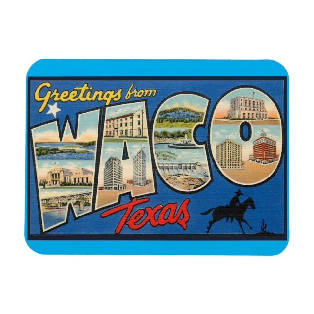 Ímã Waco Texas Magnet (Horizontal)