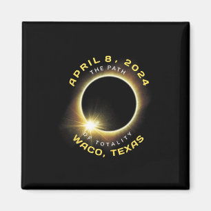 Imã Waco Texas Solar Eclipse Totalidade abril 8 2024