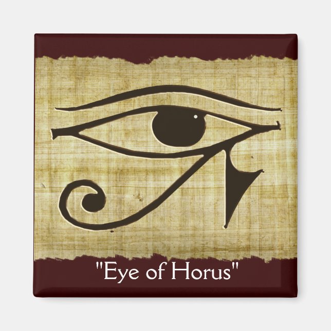 Imã WADJET EYE OF HORUS na série Papyrus Gift (Frente)