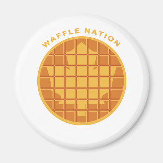 Imã Waffle Nation Magnet