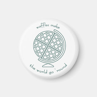 Imã Waffle World Magnet