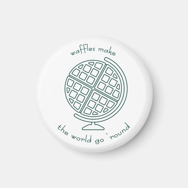 Imã Waffle World Magnet (Frente)