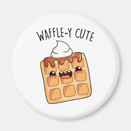 Imã Waffle y Funny Waffle Pun