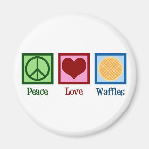 Imã Waffles do Peace Love