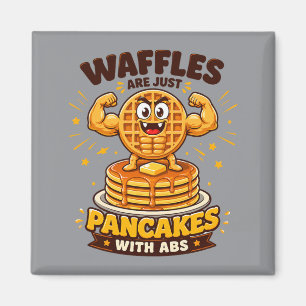 Imã Waffles São Apenas Panquecas Com Abdômen
