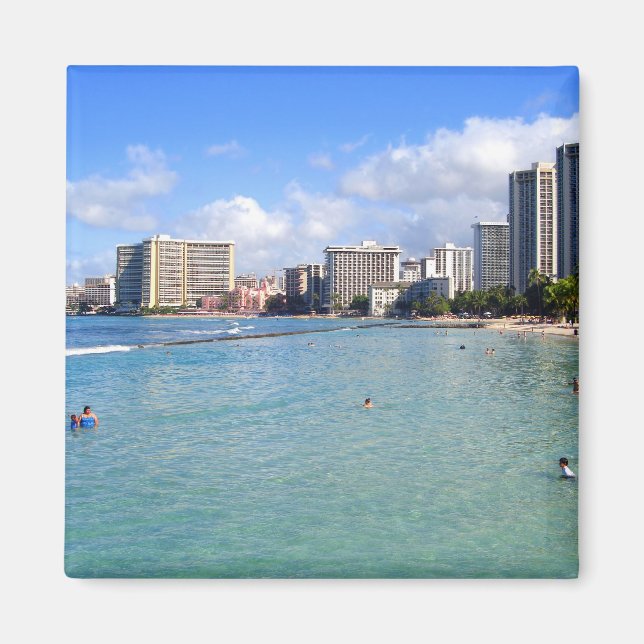 Imã Waikiki Beach, Oahu, Havaí (Frente)