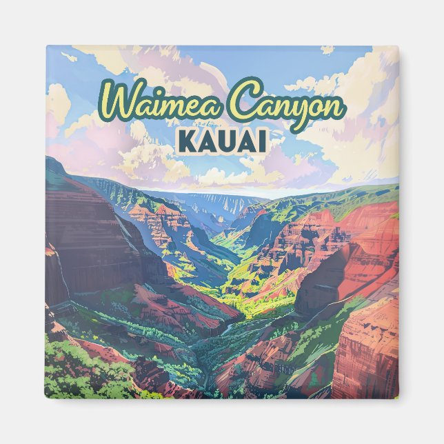 Imã Waimea Canyon Kauai Hawaii - Retroativo (Frente)