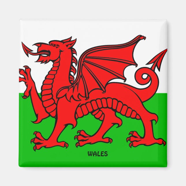 IMÃ WALES FLAG /DRAGON (Frente)