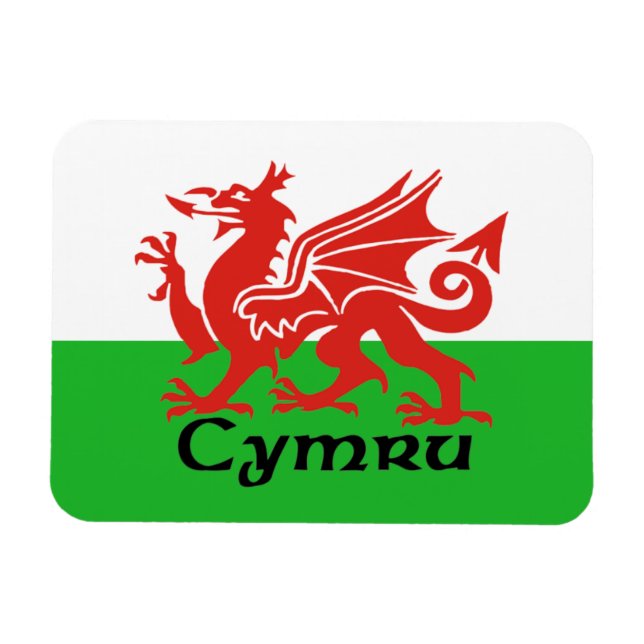Ímã Wales Flag Magnet (Horizontal)