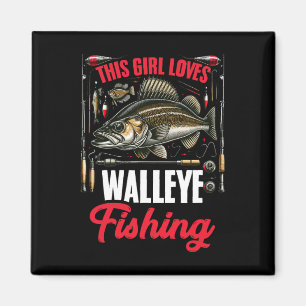 Imã Walleye caçando ladrão de peixes que esta garota a