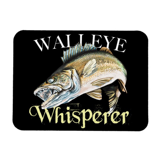 Ímã Walleye Whisperer (Horizontal)