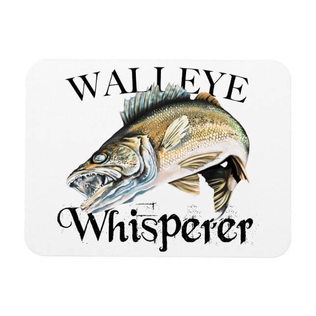 Ímã Walleye Whisperer (Horizontal)