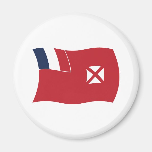 Imã Wallis E Futuna Bandeira Magnet (Frente)
