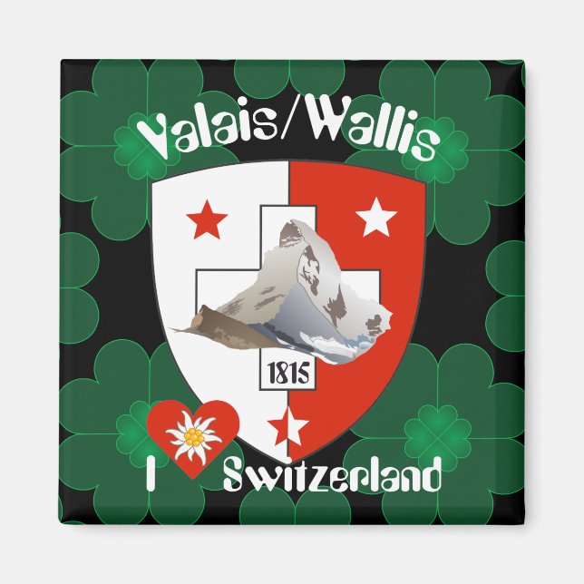 Imã Wallis Valais Suíça Suisse íman (Frente)