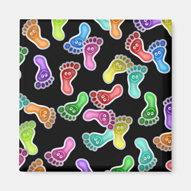 Imã Wallpaper de Pés Felizes (Frente)