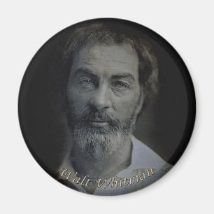 Imã Walt Whitman Mão-Matizou o retrato, idade 35