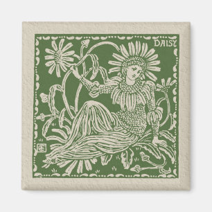 Imã Walter Crane Daisy Azulejo